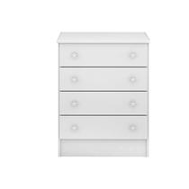 Cômoda Infantil Catavento c/ 4 Gavetas Branco - Bela Móveis Cômoda Infantil Catavento c/ 4 Gavetas Branco - Bela Móveis