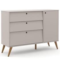 Cômoda Infantil com Porta Retro Gold Cinza Eco Wood Matic