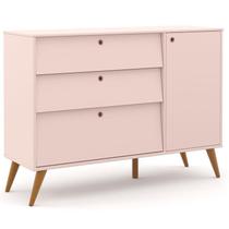 Cômoda Infantil com Porta Retro Gold Rose Eco Wood Matic - Matic Moveis