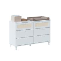Cômoda Infantil com Tela Fofura 6 GV Branco Cômoda Infantil com Tela Fofura 6 GV Branco