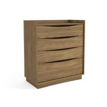 Cômoda Infantil Complet M260 c/ 4 Gavetas Nogueira - Kappesberg