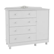 Cômoda Infantil Elô New 1 Porta e 4 Gavetas - Móveis Peroba