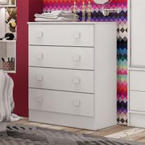 Cômoda Infantil em MDP 15mm 4 Gavetas Percasa