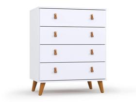 Cômoda Infantil Encanto Para Quarto Do Bebê Com 4 Gavetas