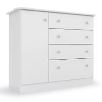Cômoda Infantil Espaçosa Com 04 Gavetas E 01 Porta Para Quarto Baby Luxo Icp Cômoda Infantil Espaçosa Com 04 Gavetas E 01 Porta Para Quarto Baby Luxo Icp