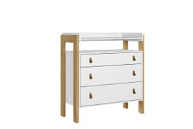 Cômoda Infantil Fantasia Com 3 Gavetas e Nicho Espaço Para Trocador Cômoda Infantil Fantasia Com 3 Gavetas e Nicho Espaço Para Trocador