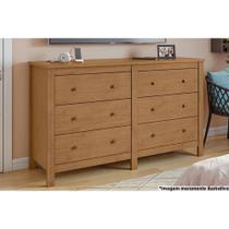 Cômoda Infantil Horizontal Maggiore c/ 6 Gavetas Rovere - Lopas