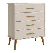 Cômoda Infantil Isis 4 Gavetas Areia - Reller Móveis