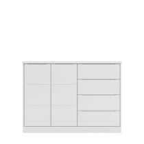 Cômoda Infantil Jade 130cm 100% MDF Branco Semi Brilho - sallar home