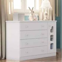 Cômoda Infantil Lívia Branco Brilho - Phoenix