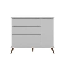 Cômoda Infantil Melinda 1 PT 3 GV Cinza