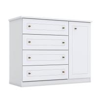 Cômoda Infantil Nova York Branco Hp - Henn Cômoda Infantil Nova York Branco Hp - Henn