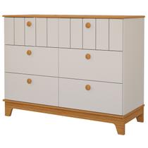 Cômoda Infantil Permobili Biscoito Retro 06 gavetas MDF - Cômoda Infantil Permobili Biscoito Retro 06 gavetas MDF -