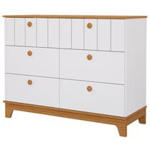 Cômoda Infantil Permobili Biscoito Retro 06 gavetas MDF - Cômoda Infantil Permobili Biscoito Retro 06 gavetas MDF -