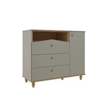 Cômoda Infantil Permobili Casinha Mimo 03 gav 01 porta MDF
