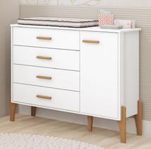 Comoda Infantil Quarto de Bebê Sofisticada Iris 100%MDF