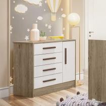 Cômoda Infantil Sapateira 1 Porta 4 Gavetas Q Encanto 3710 Qmovi Cômoda Infantil Sapateira 1 Porta 4 Gavetas Q Encanto 3710 Qmovi