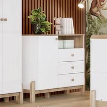 Cômoda Infantil Ternura Ambiente Branco Jequitibá HP Henn