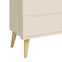 Cômoda Infantil Theo 6 Gavetas com Pés Madeira Natural - Reller Móveis