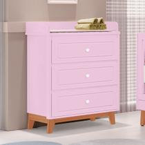 Comoda Infantil Trocador Pietro 100 em MDF Comoda Infantil Trocador Pietro 100 em MDF