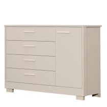 Cômoda Infantil Zaki 1 Porta e 4 Gavetas - Reller Móveis Cômoda Infantil Zaki 1 Porta e 4 Gavetas - Reller Móveis