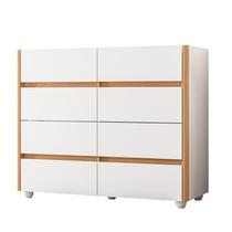 Comoda Infinite 8 Gavetas Branco/Freijó - ABZ