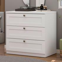 Cômoda Infinity 3 Gavetas Branco - Genialflex Cômoda Infinity 3 Gavetas Branco - Genialflex