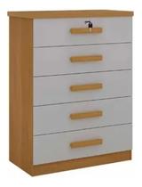 Comoda Ipanema 5 Gavetas Ddoro Cinamomo Off White