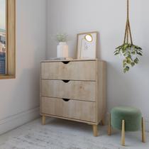 Cômoda Ipanema Alta 3 Gavetas em MDP e Pintura BP Fosca