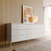 Cômoda Jasper 182cm 6 Gavetas Multifuncional Província