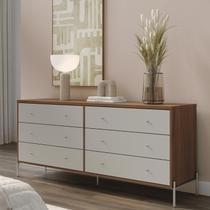 Cômoda Jasper 182cm 6 Gavetas Multifuncional Província Cômoda Jasper 182cm 6 Gavetas Multifuncional Província
