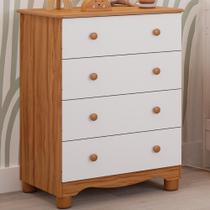 Cômoda Junior Simples 4 Gavetas MDF Faura