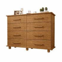 Cômoda Lanza Paris Cedro MDF 8 Gavetas Pintura UV Cômoda Lanza Paris Cedro MDF 8 Gavetas Pintura UV