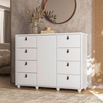 Cômoda Larissa com 8 Gavetas Móveis Albatroz