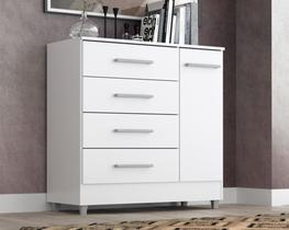 Cômoda Laura 4 Gavetas 1 Porta