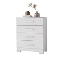 Cômoda Lidia 4 gavetas Jcm Cor:Branco