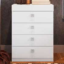 Cômoda Lock 4 Gavetas Branco - Art In Móveis