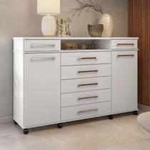 Cômoda London 7 Gavetas Branco - Demóbile Cômoda London 7 Gavetas Branco - Demóbile