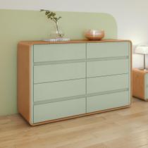 Comoda Lopas Easy Like Amendoa Clean/Salvia - Móveis Lopas