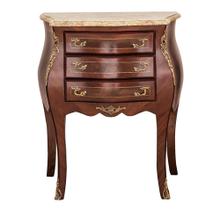 Cômoda Luiz XV Rádica c Bronze e Marmore Formosa