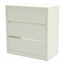 Comoda Lyra com 3 Gavetas cor Off White 90 cm (LARG) - 56902 Comoda Lyra com 3 Gavetas cor Off White 90 cm (LARG) - 56902