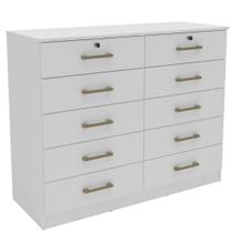 Cômoda Mademovel 2338.0003 10 Gavetas Com Chave 95x118x45cm Cômoda Mademovel 2338.0003 10 Gavetas Com Chave 95x118x45cm