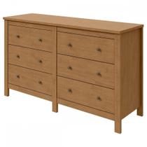Cômoda Maggiore 6 Gavetas Amêndoa Clean - Móveis Lopas