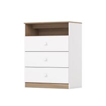 Cômoda Magia 3 Gavetas I726 Branco Jequitibá HP - Henn