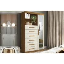 Cômoda Marabá c/1 Porta c/Espelho 6Gavs Areia S. Andirá Cômoda Marabá c/1 Porta c/Espelho 6Gavs Areia S. Andirá
