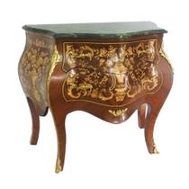 Cômoda Mardeira de Lei Marchetada Florais 90cm Luxo Cômoda Mardeira de Lei Marchetada Florais 90cm Luxo