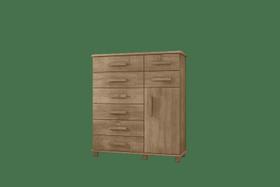 Cômoda Messina Noce Bronze Móveis Lanza