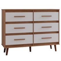 Cômoda Mila 6 Gavetas Savana Off White Moblis Cômoda Mila 6 Gavetas Savana Off White Moblis