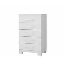 Cômoda Modena 562 Quarto Com 5 Gavetas e Pés em Plástico Cômoda Modena 562 Quarto Com 5 Gavetas e Pés em Plástico