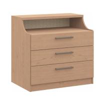 Cômoda Modulada Elegance com 3 Gavetas - Carvalho